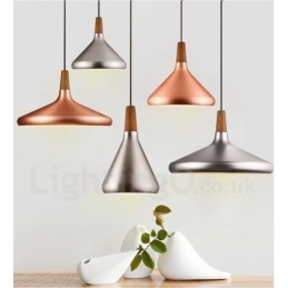 Moderne zeitgenössische Pendelleuchte aus Metall mit 1 Licht
