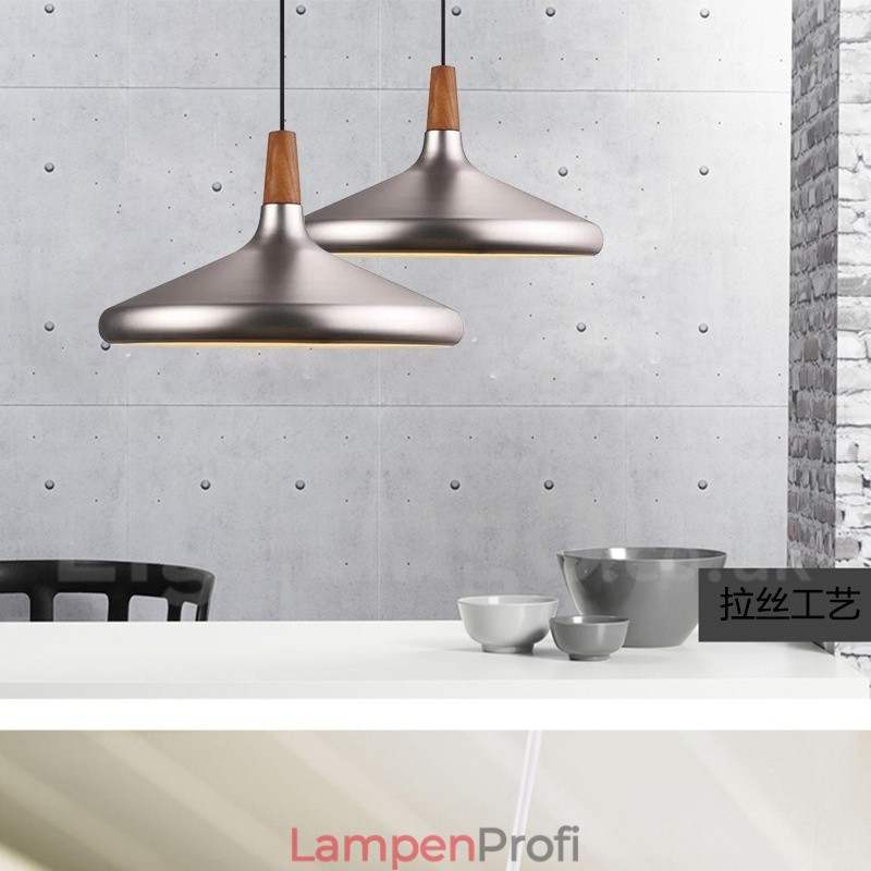 Moderne zeitgenössische Pendelleuchte aus Metall mit 1 Licht