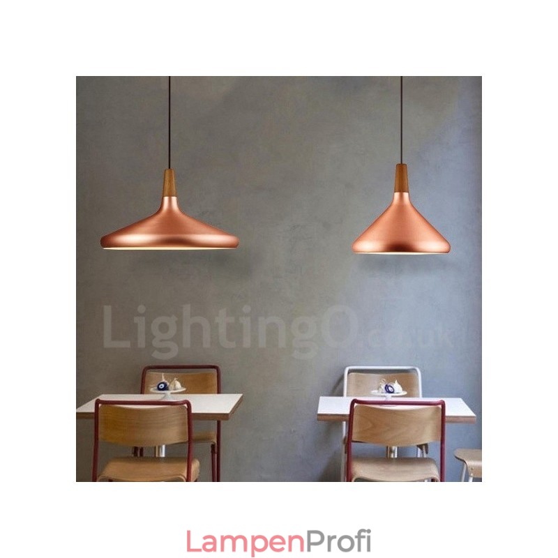 Moderne zeitgenössische Pendelleuchte aus Metall mit 1 Licht