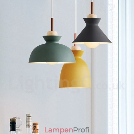 Moderne zeitgenössische Pendelleuchte aus Metall in mehreren Farben Moderne zeitgenössische Pendelleuchte aus Metall in mehreren Farben