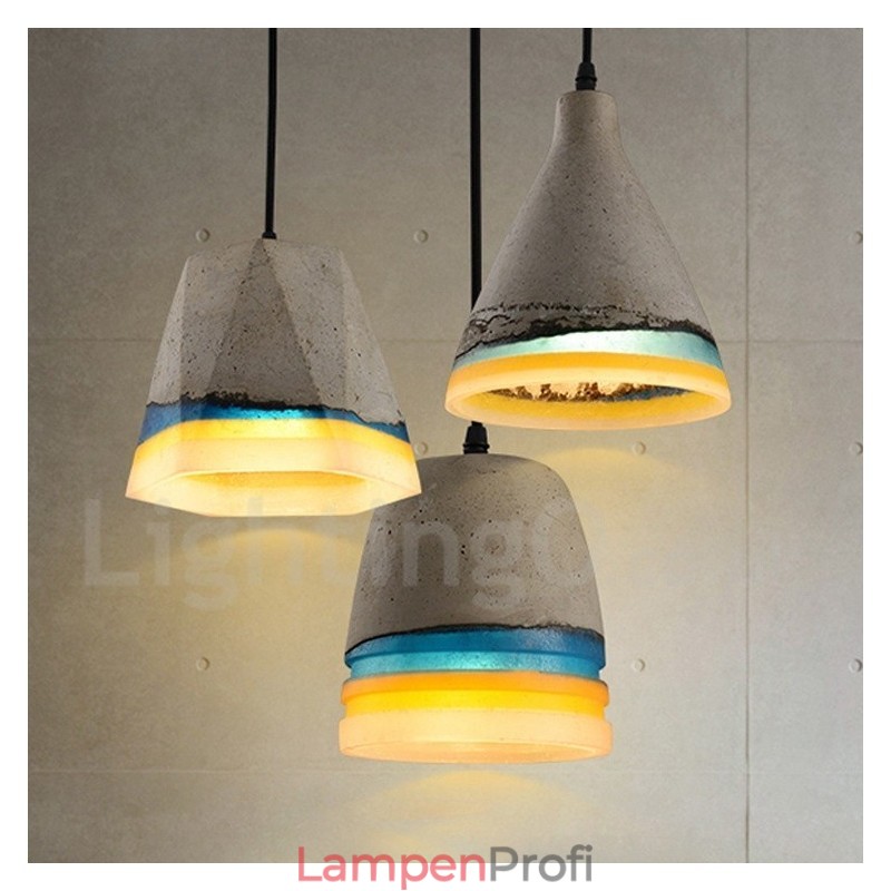 Vintage Beton Pendelleuchte