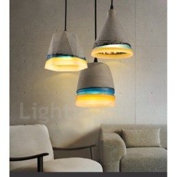 Vintage Beton Pendelleuchte
