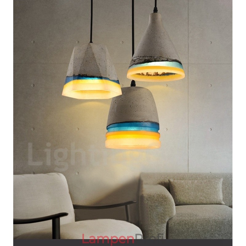 Vintage Beton Pendelleuchte