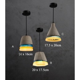 Vintage Beton Pendelleuchte
