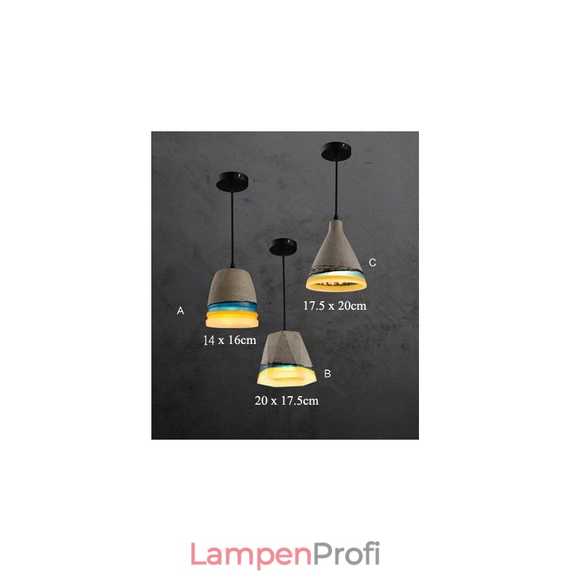 Vintage Beton Pendelleuchte