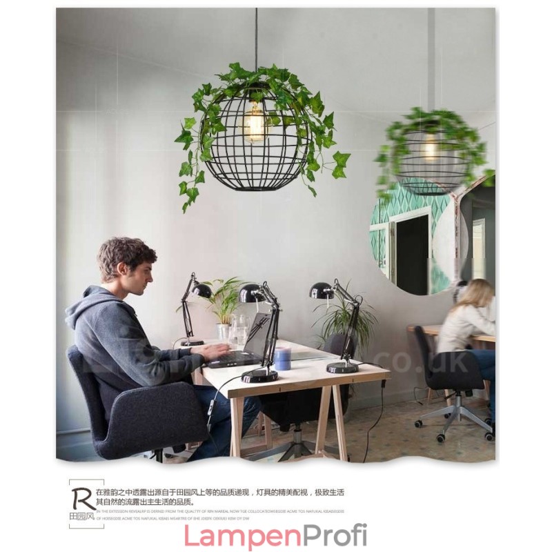 Globe Pendelleuchte im Landhausstil