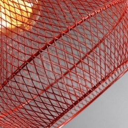 1-flammige rustikale Lodge-Pendelleuchte aus Metallbeton