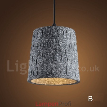 Retro Vintage Beton 1 Licht Pendelleuchte Retro Vintage Beton 1 Licht Pendelleuchte