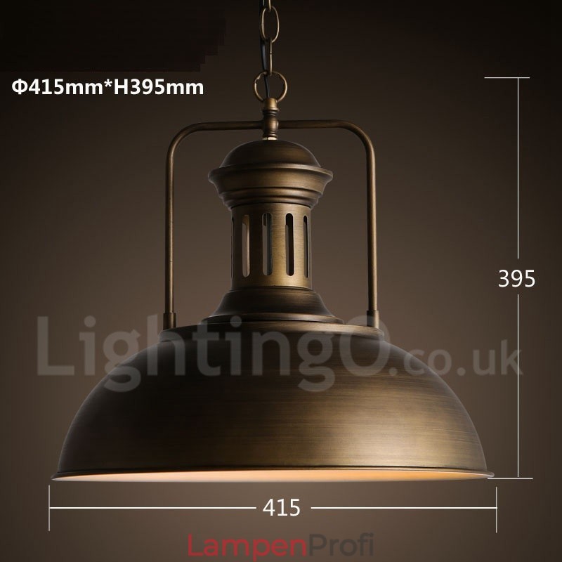 Retro Vintage Metall 1 Licht Pendelleuchte