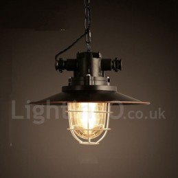 Retro Vintage Metall 1 Licht Pendelleuchte