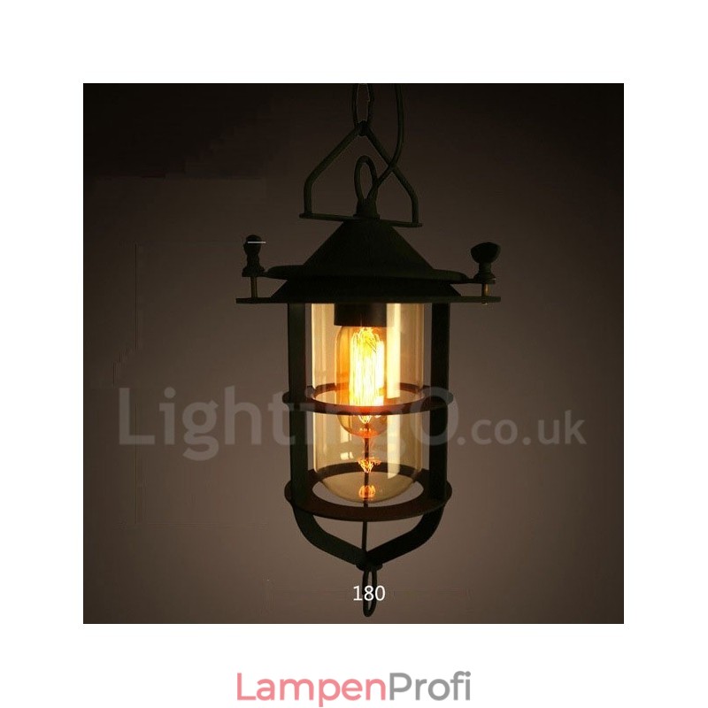Retro Vintage Metall 1 Licht Pendelleuchte