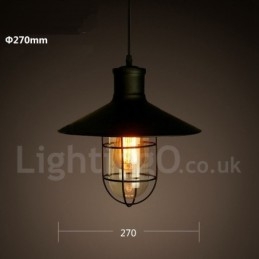 Retro Vintage Metall 1 Licht Pendelleuchte