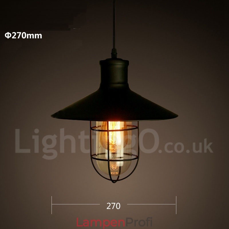 Retro Vintage Metall 1 Licht Pendelleuchte