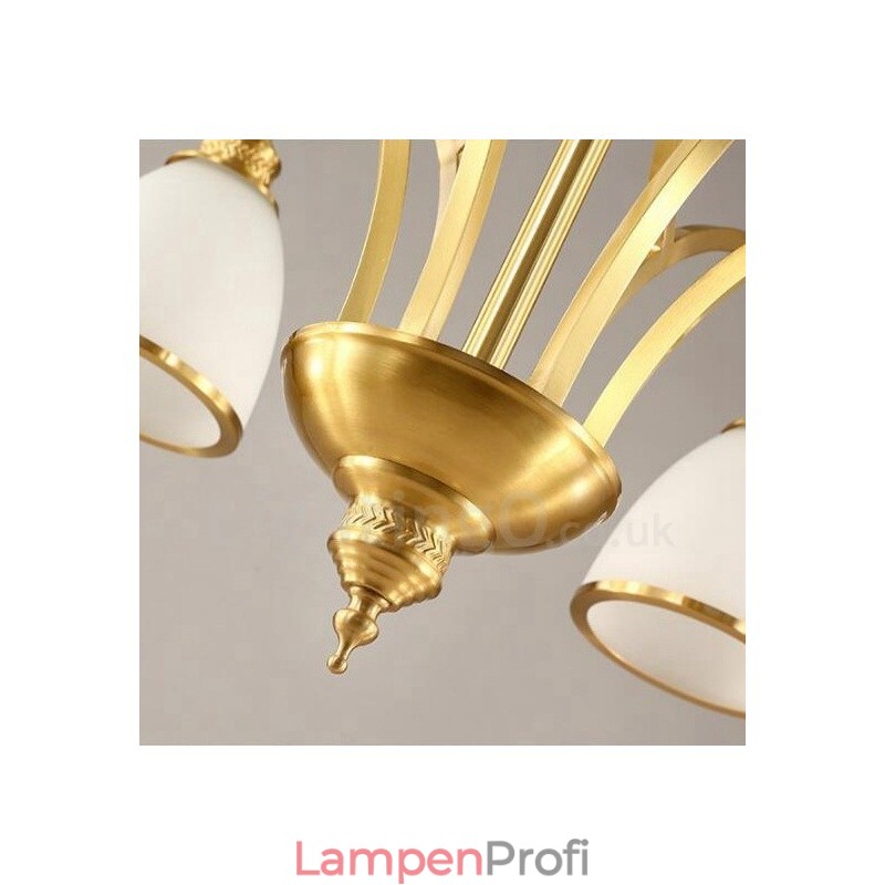 5-flammiger Rustic Lodge Kronleuchter aus integriertem Metall und Kupfer