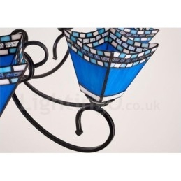 Integrierter Kronleuchter aus Metall im mediterranen Stil mit 3 Lichtern