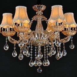 Kronleuchter Kristall Traditionell Klassisch Glas 6 Licht