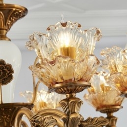 6-flammiger traditioneller klassischer integrierter Kronleuchter aus Metall