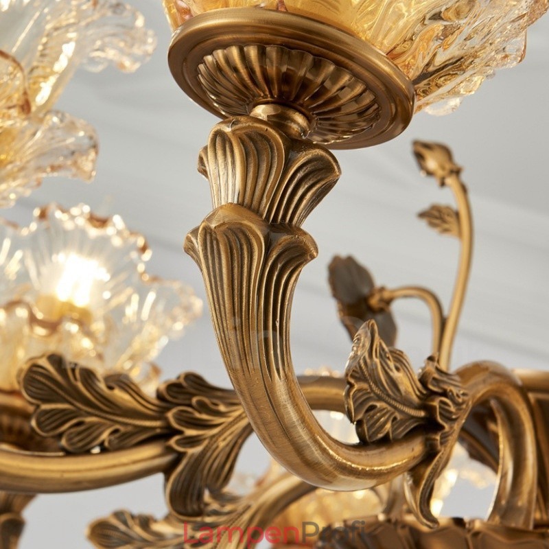 6-flammiger traditioneller klassischer integrierter Kronleuchter aus Metall