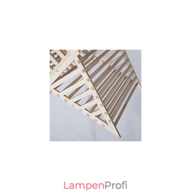 Vintage Fünfzackiger Stern Holz Kronleuchter