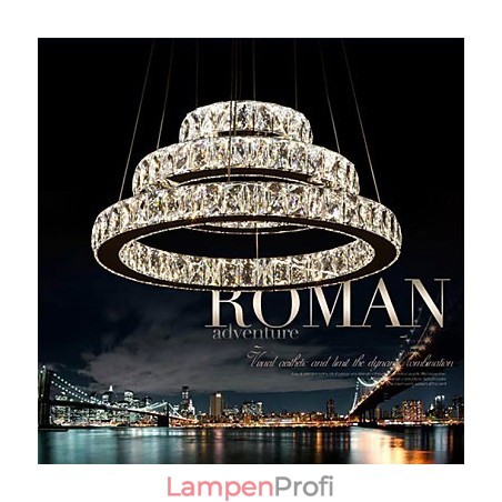 Pendelleuchte Moderne Beleuchtung Warmweiß Drei Ringe D204060 Transparent K9 Große Kristall Deckenleuchten Pendelleuchte Moderne Beleuchtung Warmweiß Drei Ringe D204060 Transparent K9 Große Kristall Deckenleuchten