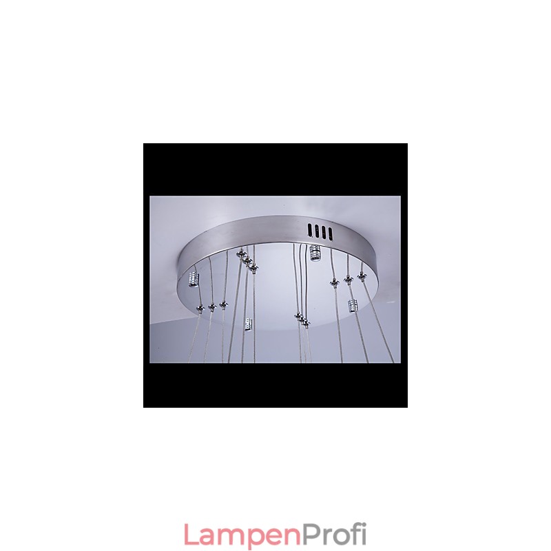 Pendelleuchte Moderne Beleuchtung Warmweiß Drei Ringe D204060 Transparent K9 Große Kristall Deckenleuchten