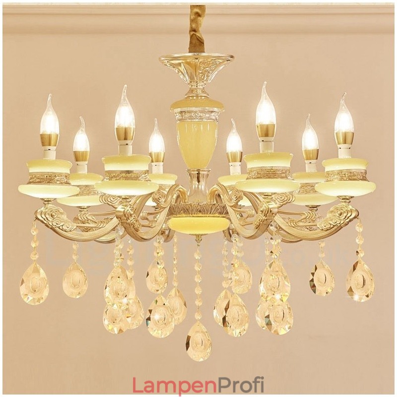 8-flammiger traditioneller klassischer integrierter Kronleuchter aus Metall