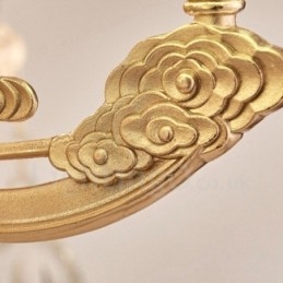 8-flammiger traditioneller klassischer integrierter Kronleuchter aus Metall