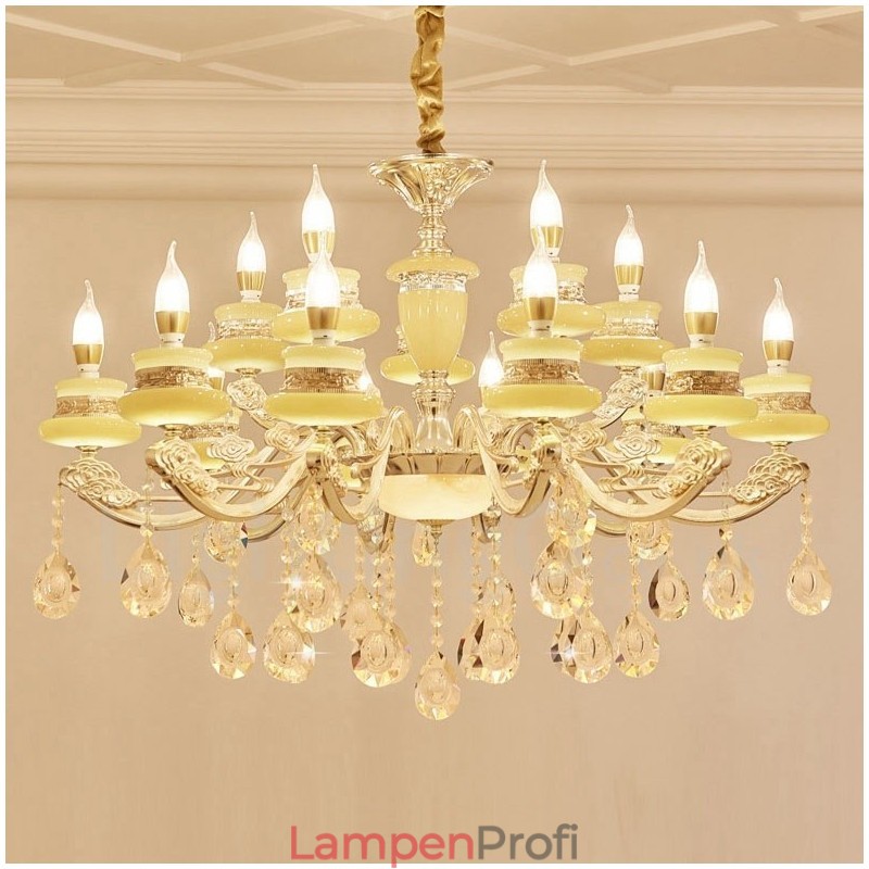 15-flammiger traditioneller klassischer integrierter Metall-Kronleuchter