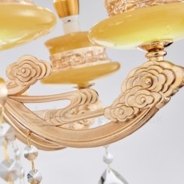 15-flammiger traditioneller klassischer integrierter Metall-Kronleuchter