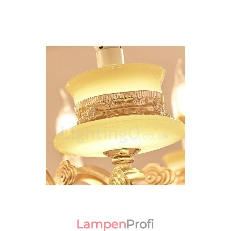 15-flammiger traditioneller klassischer integrierter Metall-Kronleuchter