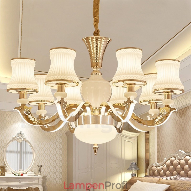 8-flammiger traditioneller klassischer integrierter Kronleuchter aus Metall