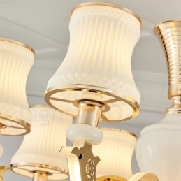 15-flammiger traditioneller klassischer integrierter Metall-Kronleuchter