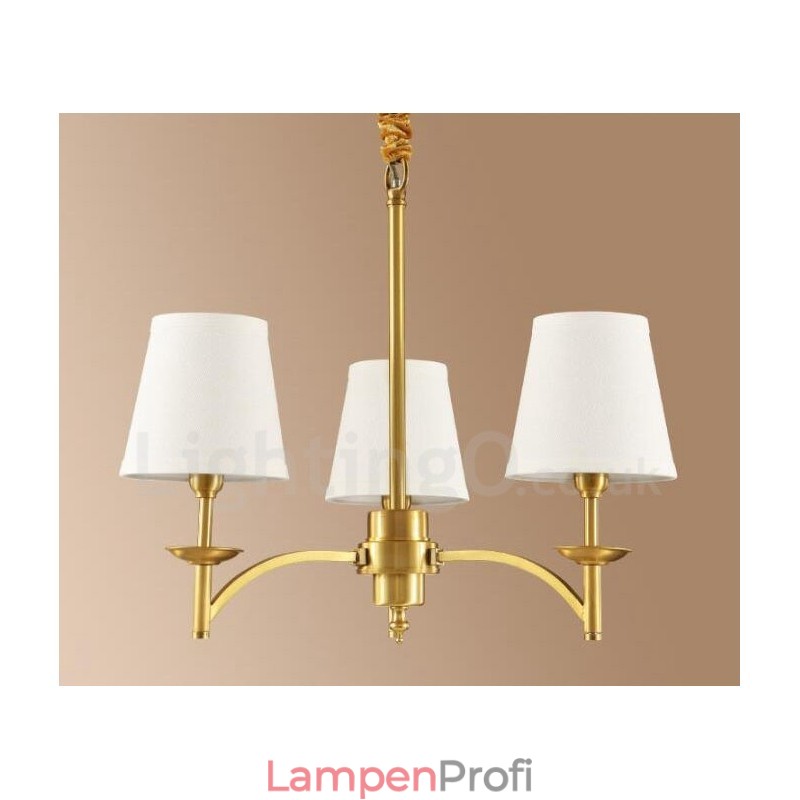 3-flammiger Rustic Lodge Kronleuchter aus integriertem Metall und Kupfer