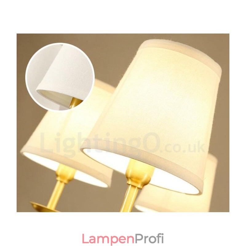 Rustikaler, integrierter Kronleuchter aus Metall mit 6 Lichtern im Lodge-Stil