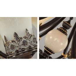 6-flammiger traditioneller klassischer integrierter Kronleuchter aus Metall