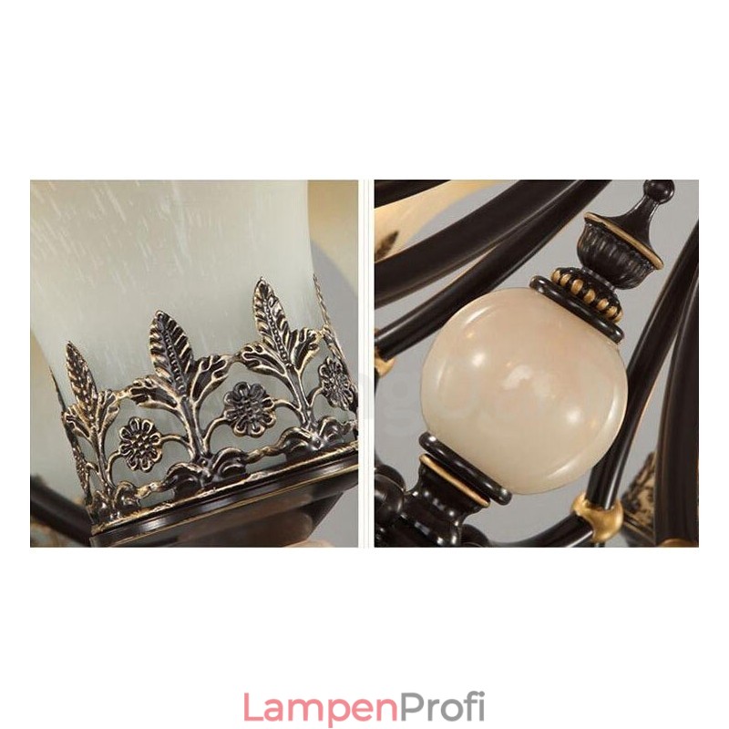 6-flammiger traditioneller klassischer integrierter Kronleuchter aus Metall