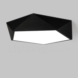 Moderne, zeitgenössische, integrierte, integrierte Deckenleuchte aus Metall