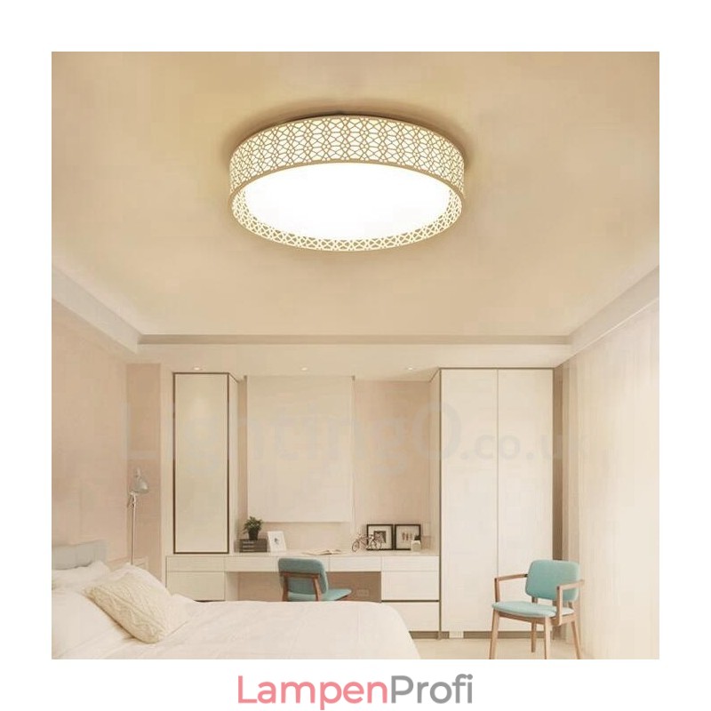 Moderne, zeitgenössische, integrierte Deckenleuchte aus Metall