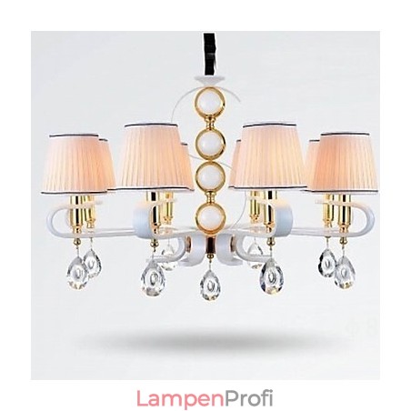 Stoff-Kronleuchter 8 Lichter Moderne minimalistische hochwertige Lampe Stoff-Kronleuchter 8 Lichter Moderne minimalistische hochwertige Lampe