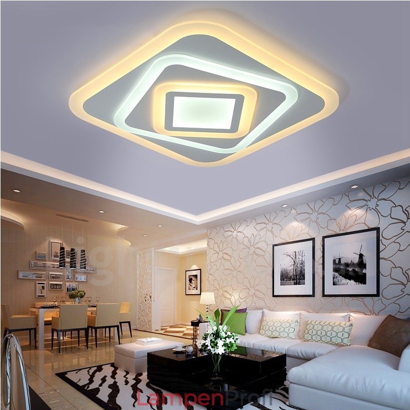 Moderne, zeitgenössische, integrierte Deckenleuchte aus Metall