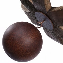 Vintage Amerikanischer rustikaler Holzanhänger Winerel Kronleuchter Lampe Wohn- und Lampe