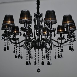 Kronleuchter Kristall Modern Zeitgenössisch Kristall 10 Licht Metall