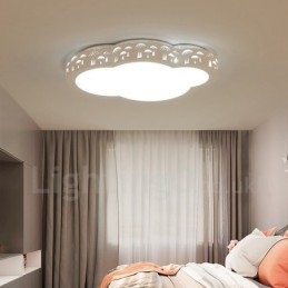 Moderne, zeitgenössische, integrierte Deckenleuchte aus Metall