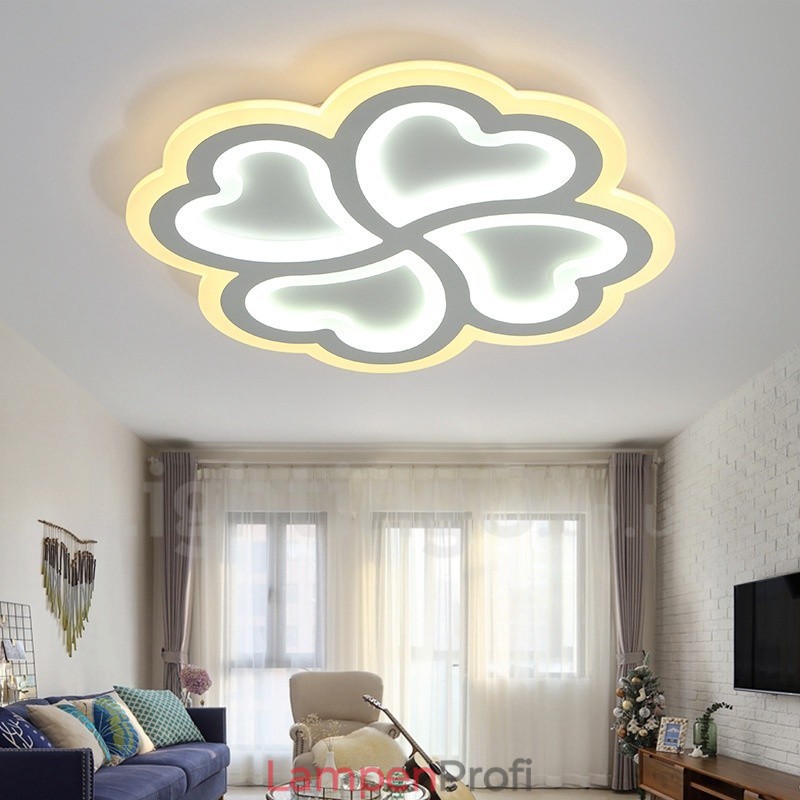 Moderne, zeitgenössische, integrierte Deckenleuchte aus Metall