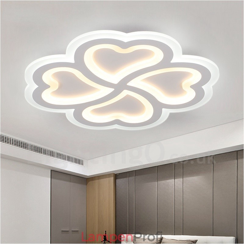 Moderne, zeitgenössische, integrierte Deckenleuchte aus Metall