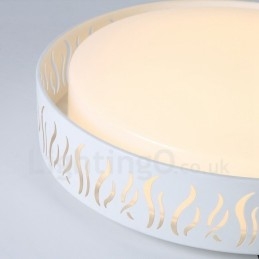 Moderne, zeitgenössische, integrierte Deckenleuchte aus Metall