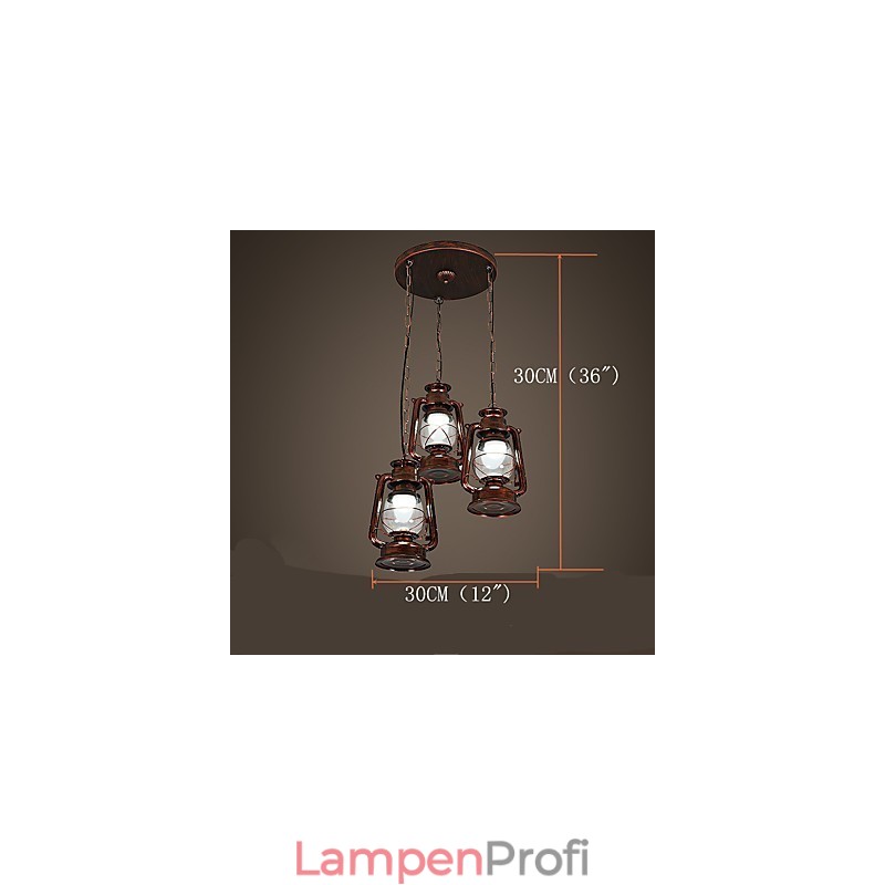Rustikale Lodge Vintage Retro Mini-Stil Metall Pendelleuchte
