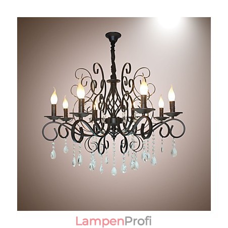 8 Kopf der europäischen Stil Kristall Lampe Metall Kronleuchter Beleuchtung 8 Kopf der europäischen Stil Kristall Lampe Metall Kronleuchter Beleuchtung