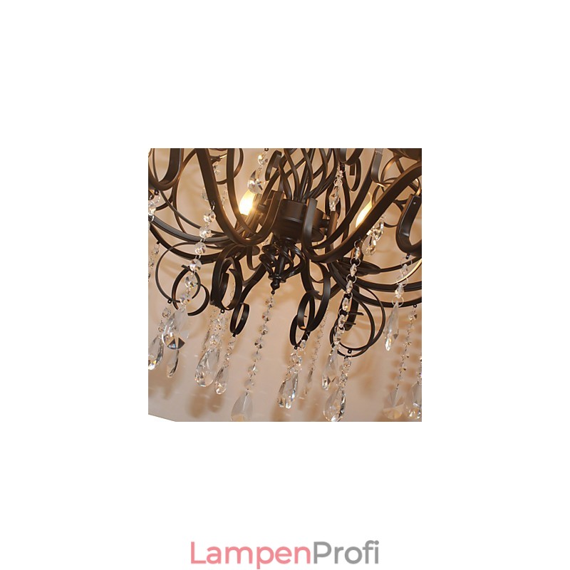 8 Kopf der europäischen Stil Kristall Lampe Metall Kronleuchter Beleuchtung