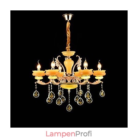 Traditionelle klassische Zinklegierung für Kronleuchter aus Kristall im Mini-Stil mit 6 Glühbirnen Traditionelle klassische Zinklegierung für Kronleuchter aus Kristall im Mini-Stil mit 6 Glühbirnen